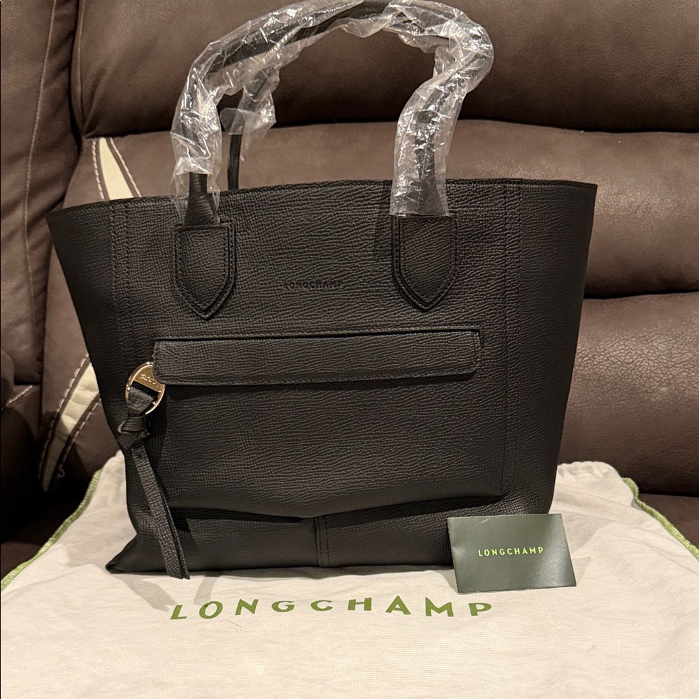 Longchamp Leather Mailbox shoulder Bag